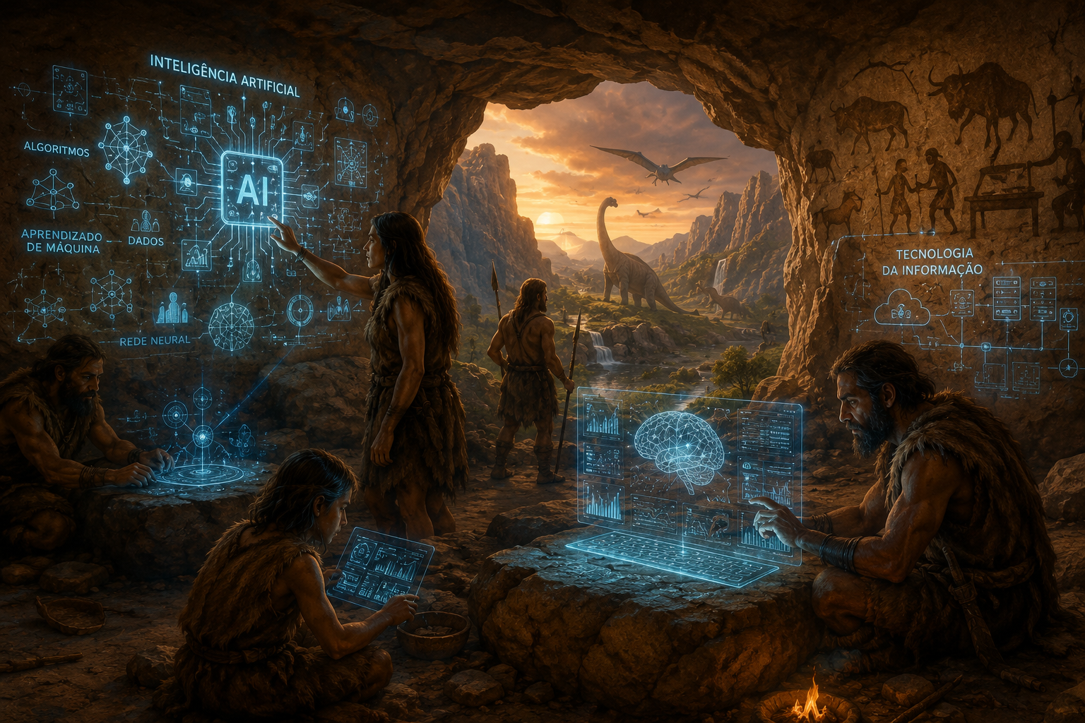 Evolução da IA — Caverna
